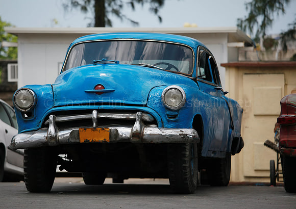 Old Blue Car