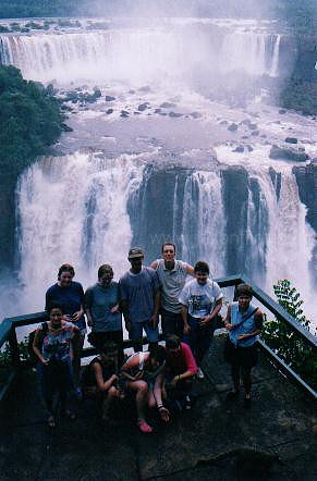 33 Part of group - Iguaçu Falls