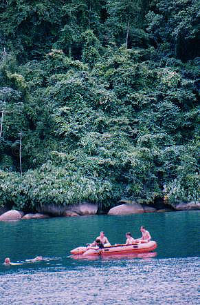 5 Inflatable of our boat - island near Parati